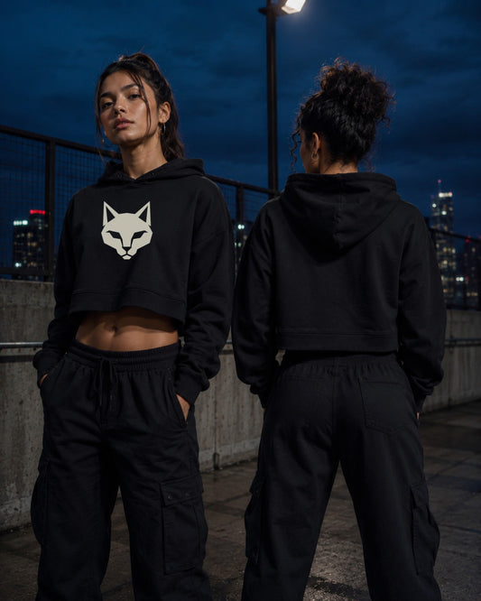Alley Crop Hoodie — Stray Hero Lifestyle — AI-generated visual