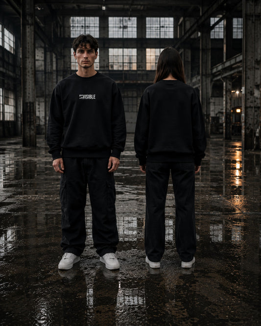 Invisible Sweatshirt — Lifestyle — AI-generated visual