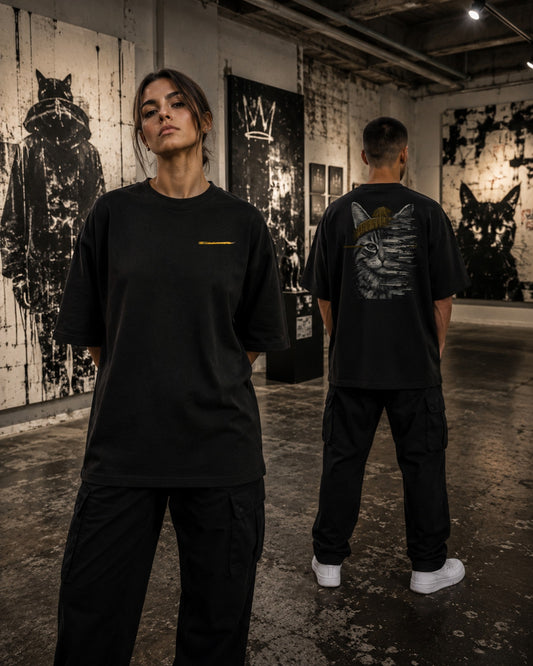 Half the Story — Oversized Tee — Lifestyle — AI-generated visual