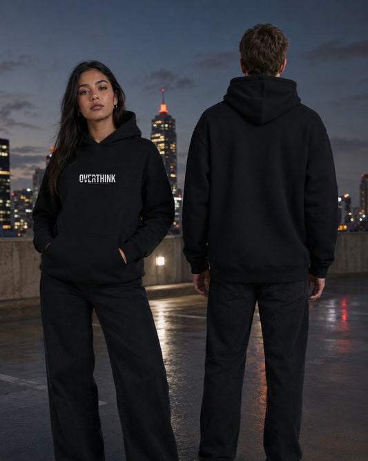Overthink Hoodie — Stray Hero Lifestyle — AI-generated visual