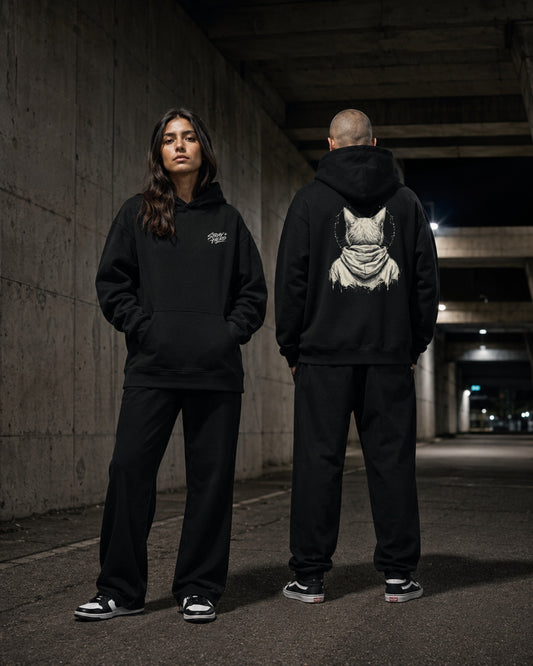 Patron Saint — Hoodie — Lifestyle — AI-generated visual