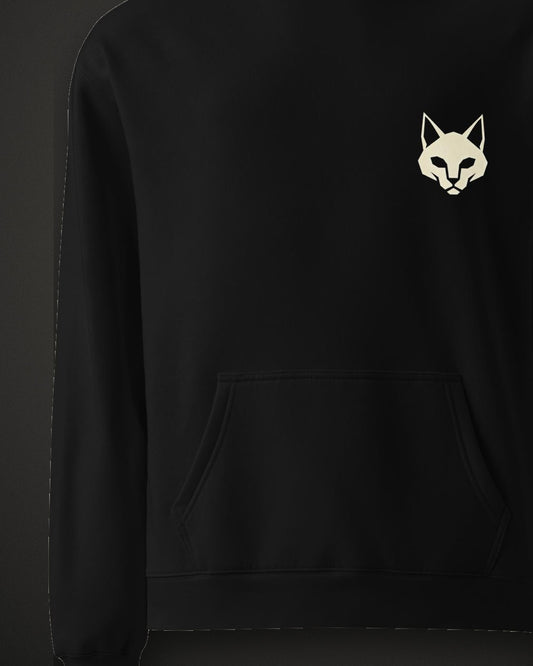 Cat Badge Hoodie, print detail