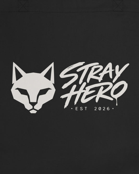 Stray Logo Organic Tote, print detail