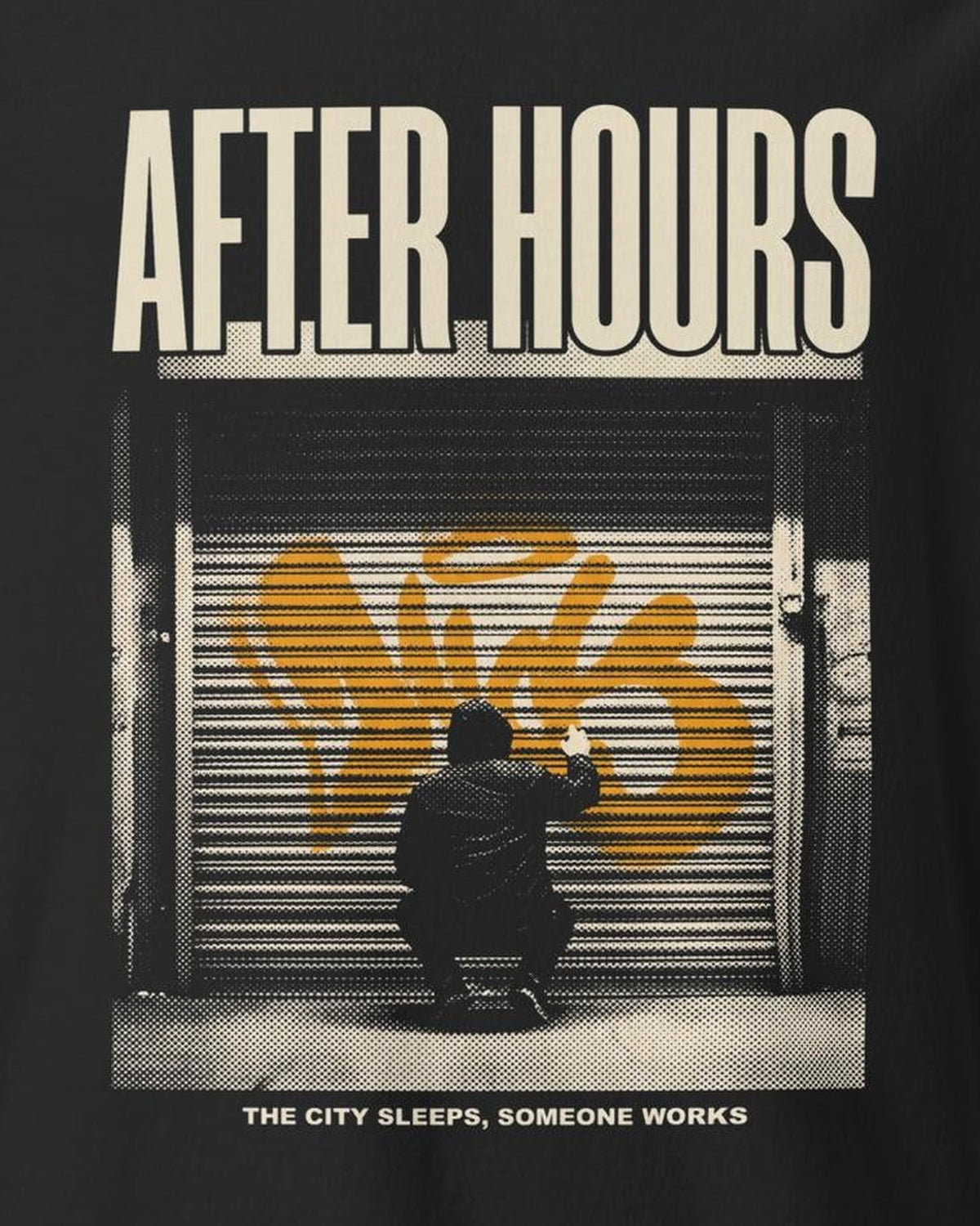 After Hours Tee, print detail