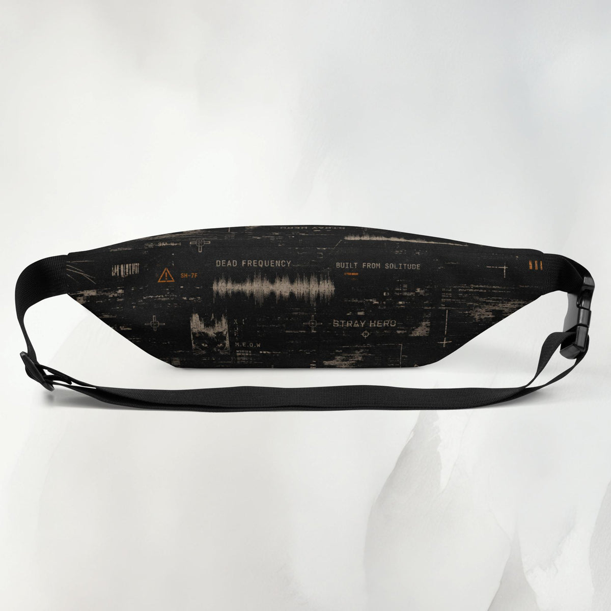 Departure Board Hip Bag, Rückansicht mit verstellbarem Gurt