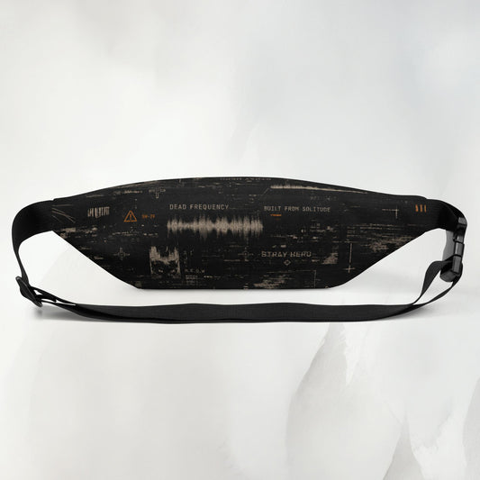 Departure Board Hip Bag, back with adjustable strap