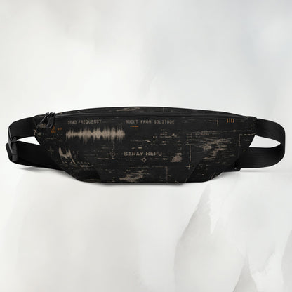 Departure Board Hip Bag mit Abfahrtstafel-Muster, Vorderansicht