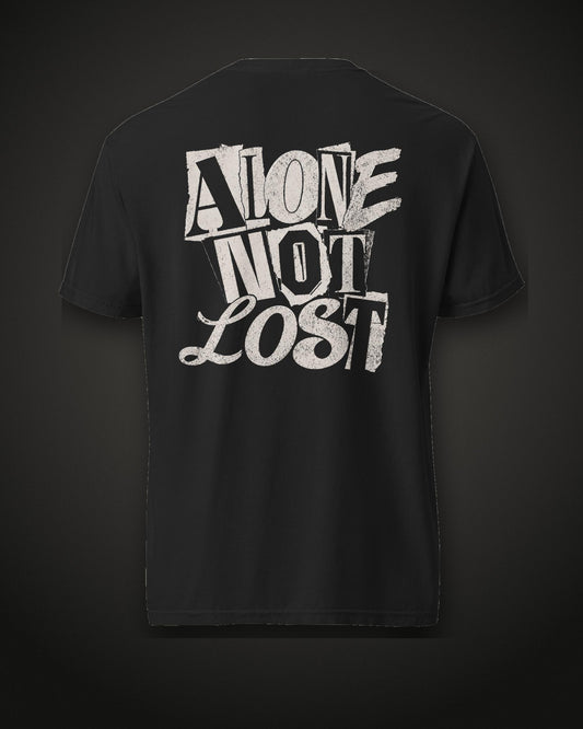 Alone Not Lost Tee Graffiti, back print