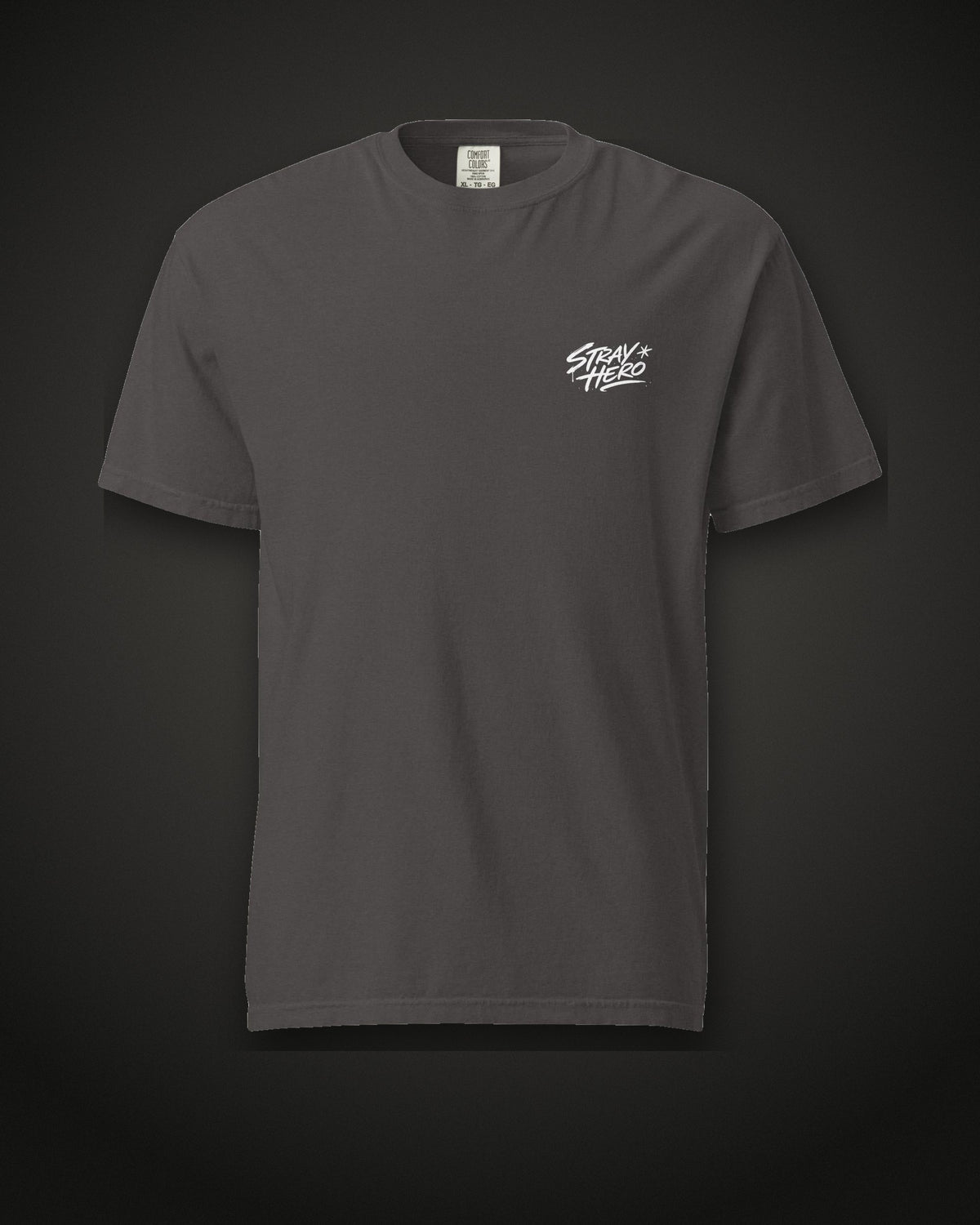 Alone Not Lost Tee Cinematic, front, graphite