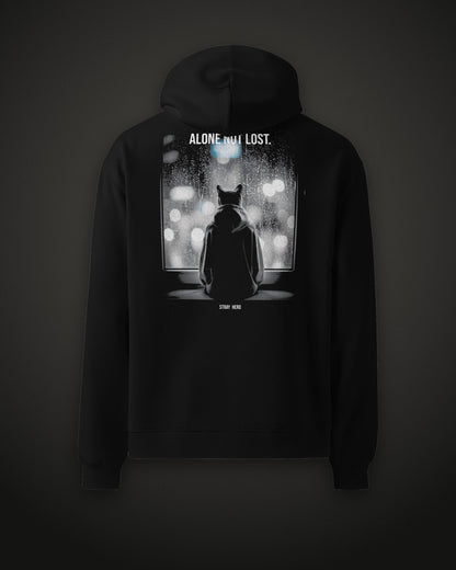 Alone Not Lost Hoodie, back print