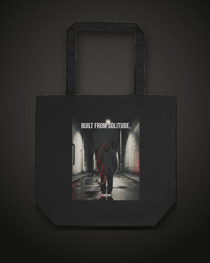 Built From Solitude Organic Tote, back print