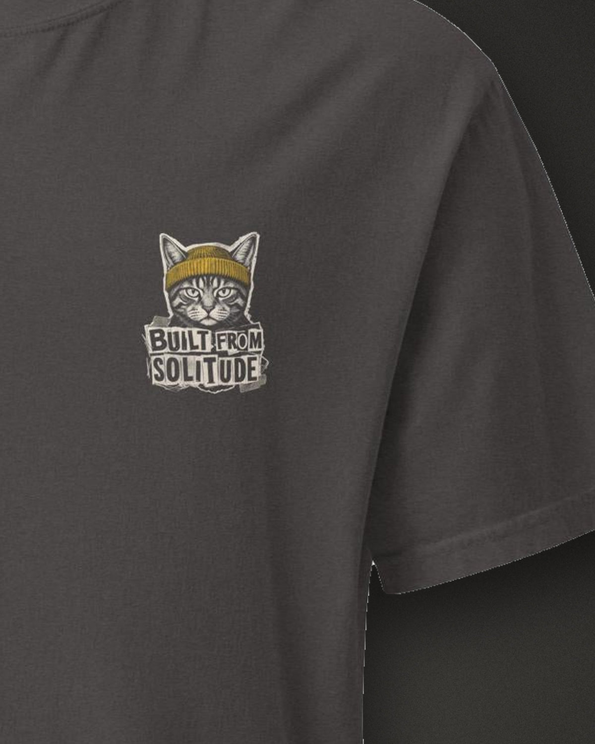 Built From Solitude Graffiti Tee, print detail
