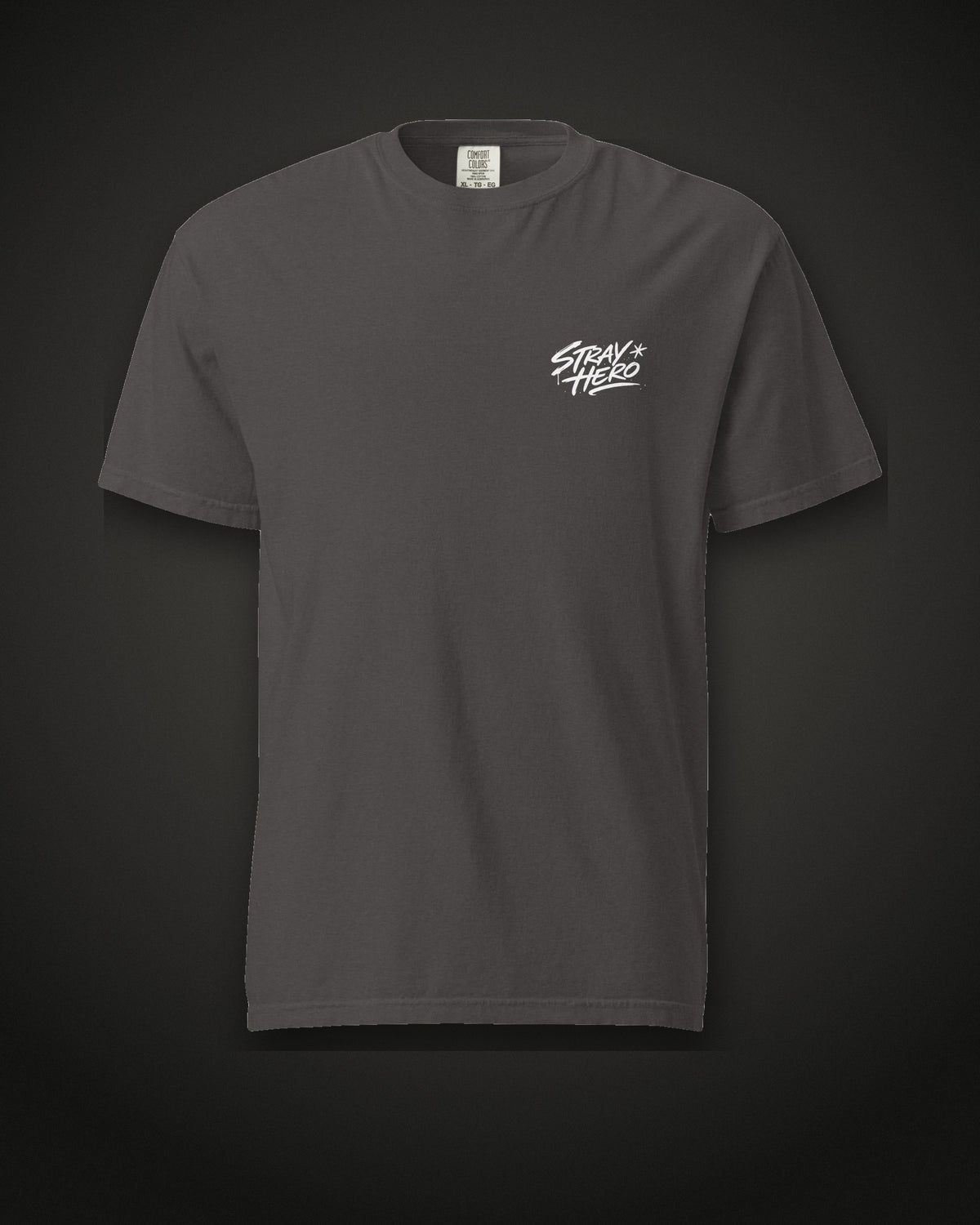 Built From Solitude Tee Cinematic, front, graphite