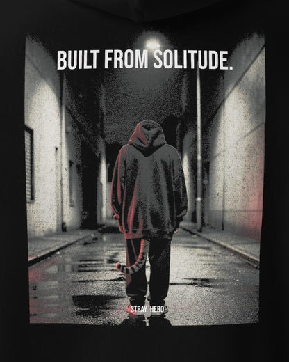 Built From Solitude Hoodie, print detail
