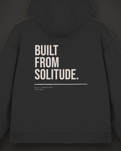 Built From Solitude Zip Hoodie, print detail