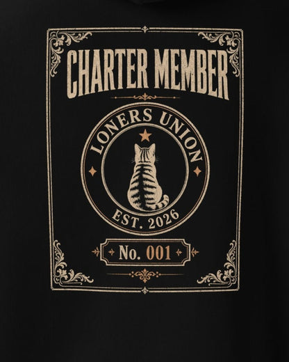Charter Member Hoodie, print detail