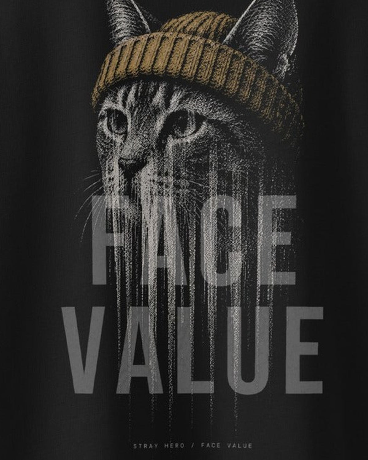 Didn't Look Away Oversized Tee, print detail