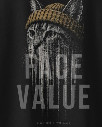 Didn't Look Away Oversized Tee, print detail
