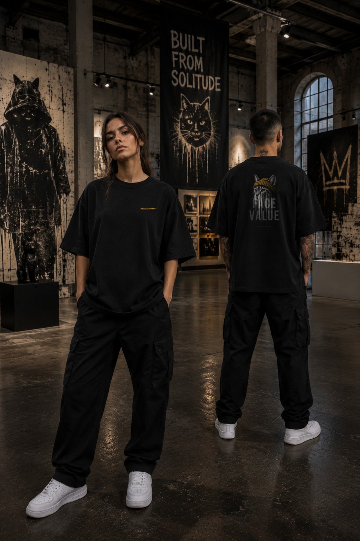 Didn't Look Away — Oversized Tee — Lifestyle — AI-generated visual