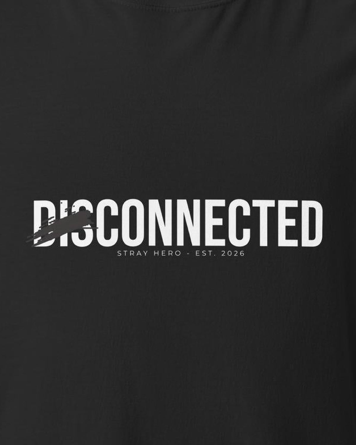 Disconnected Tee, print detail