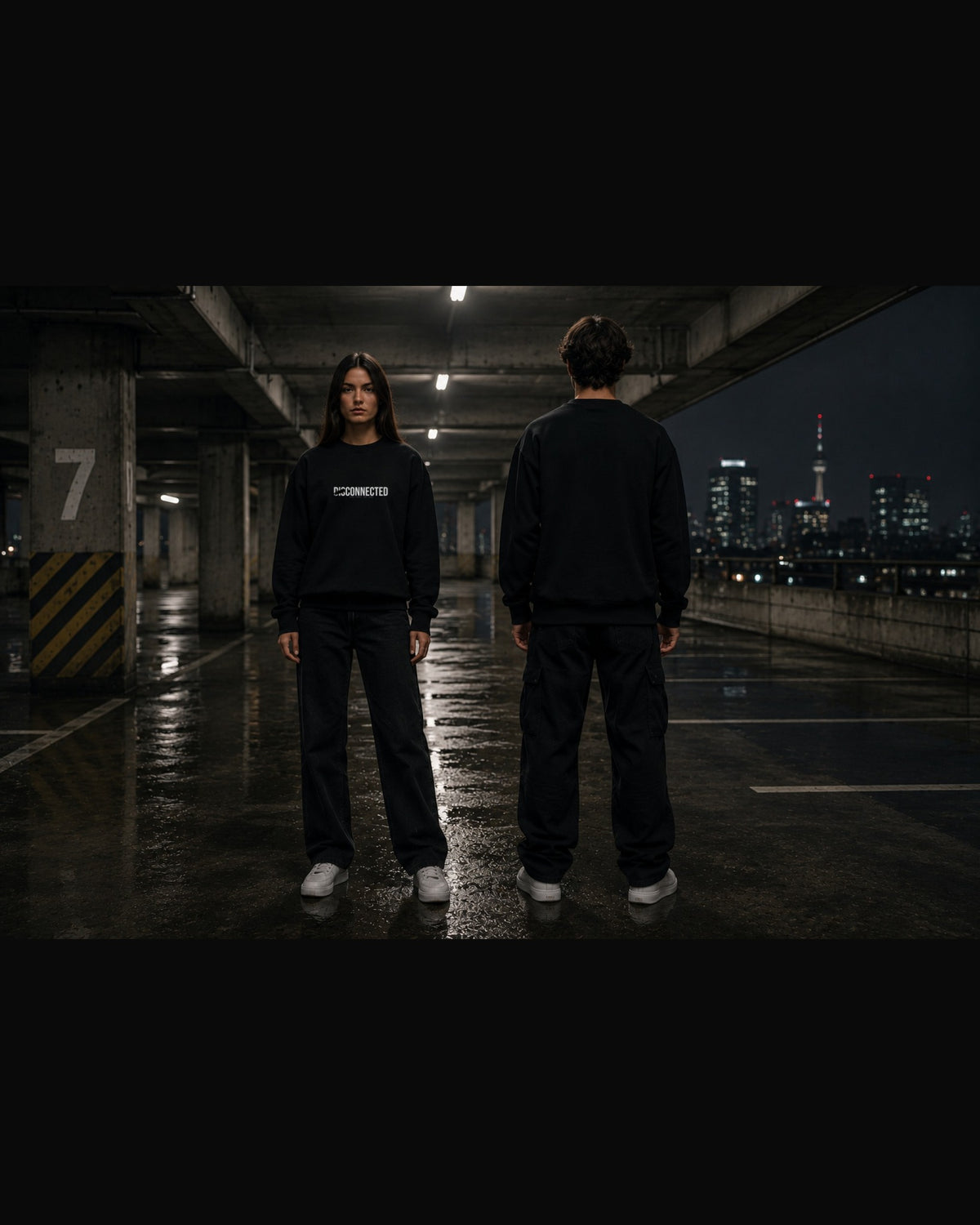 Disconnected Sweatshirt — Lifestyle — AI-generated visual