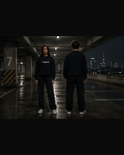 Disconnected Sweatshirt — Lifestyle — AI-generated visual
