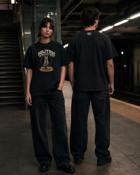 Solitude Athletic Dept Tee — Lifestyle — AI-generated visual