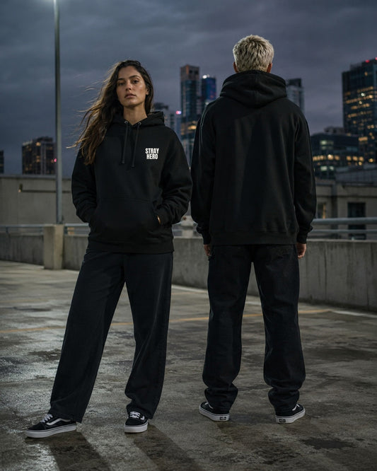 Insignia Hoodie — Lifestyle — AI-generated visual