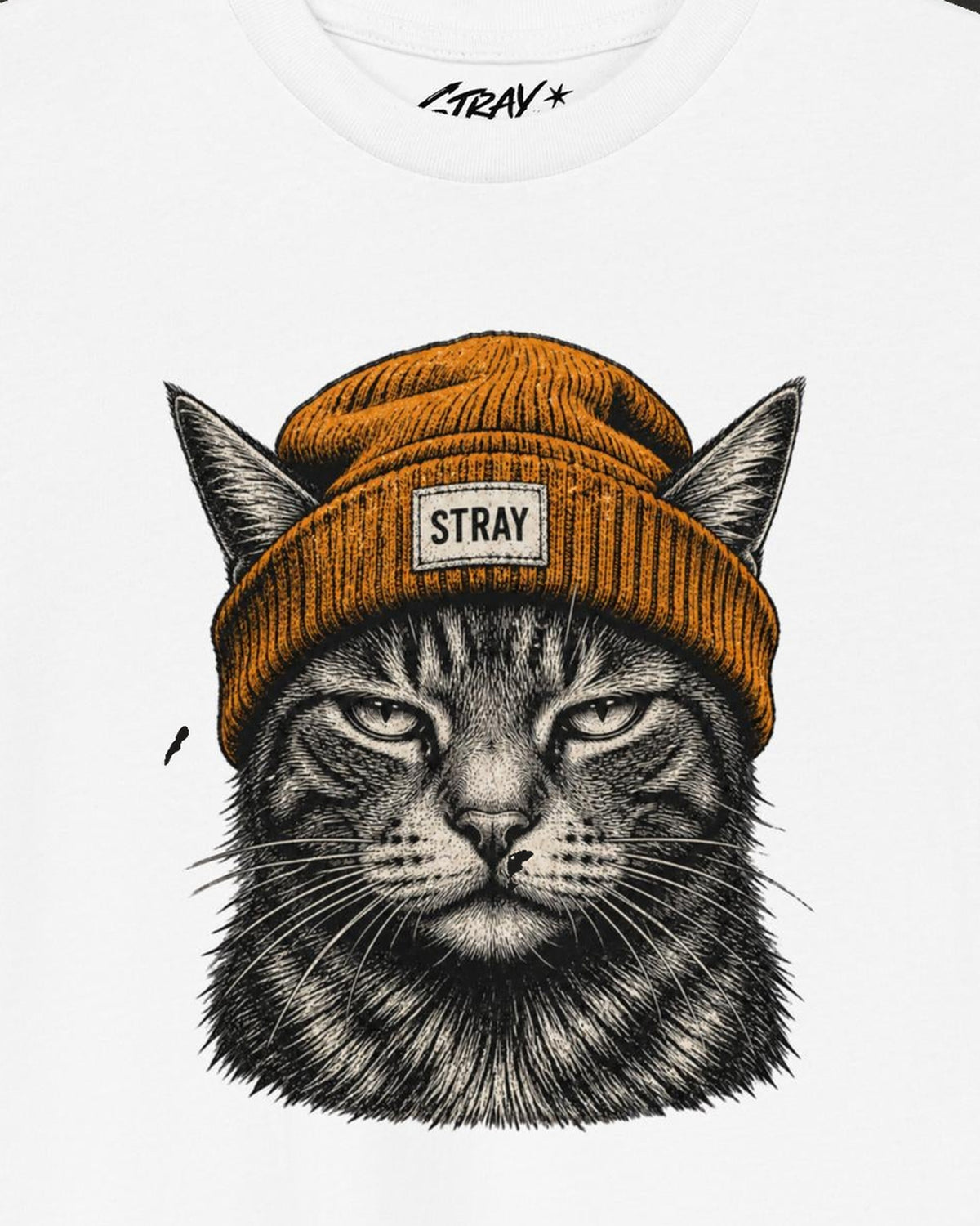 Ember Kids Tee White, print detail