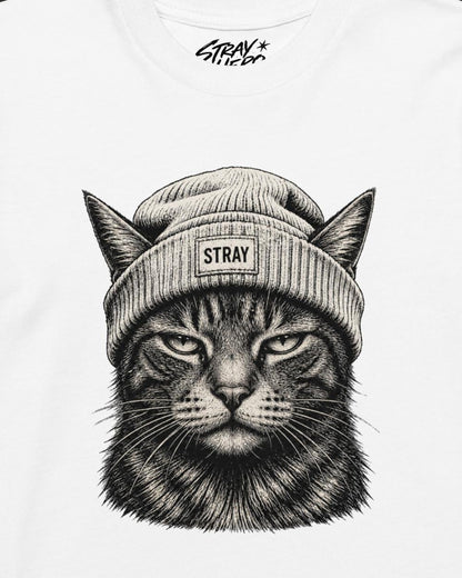 Ghost Kids Tee White, print detail