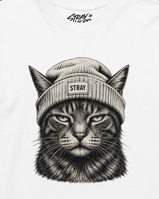 Ghost Kids Tee White, print detail