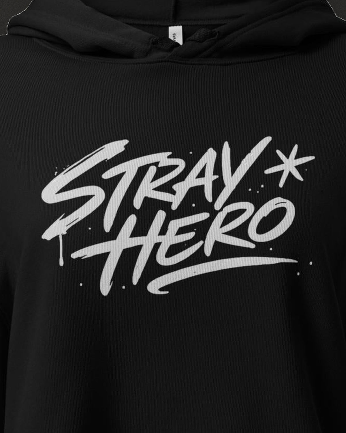 Tagger Crop Hoodie, print detail