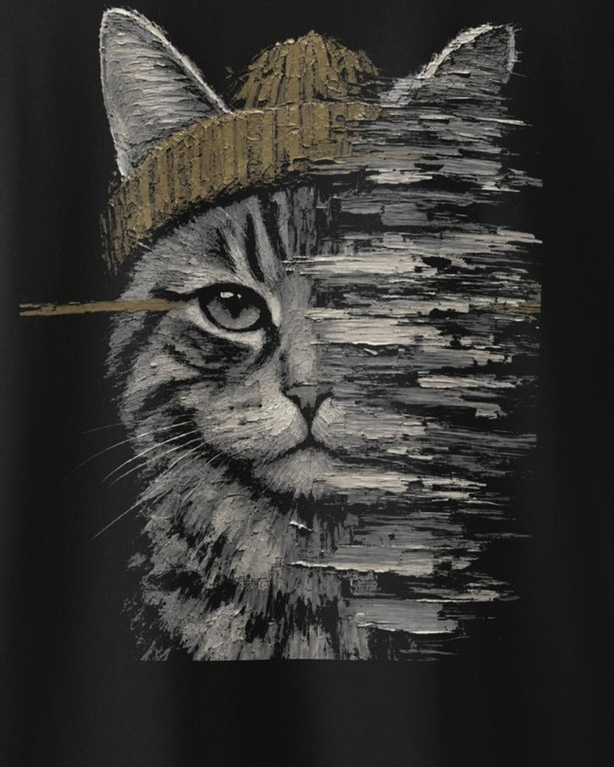 Half the Story Oversized Tee, print detail