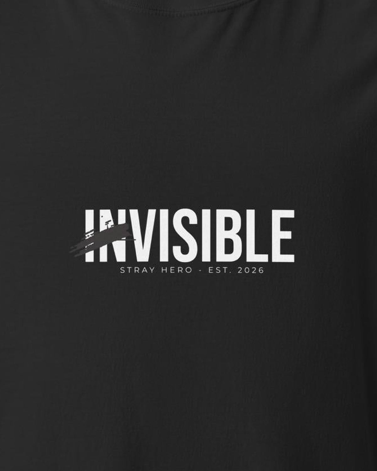 Invisible Tee, print detail