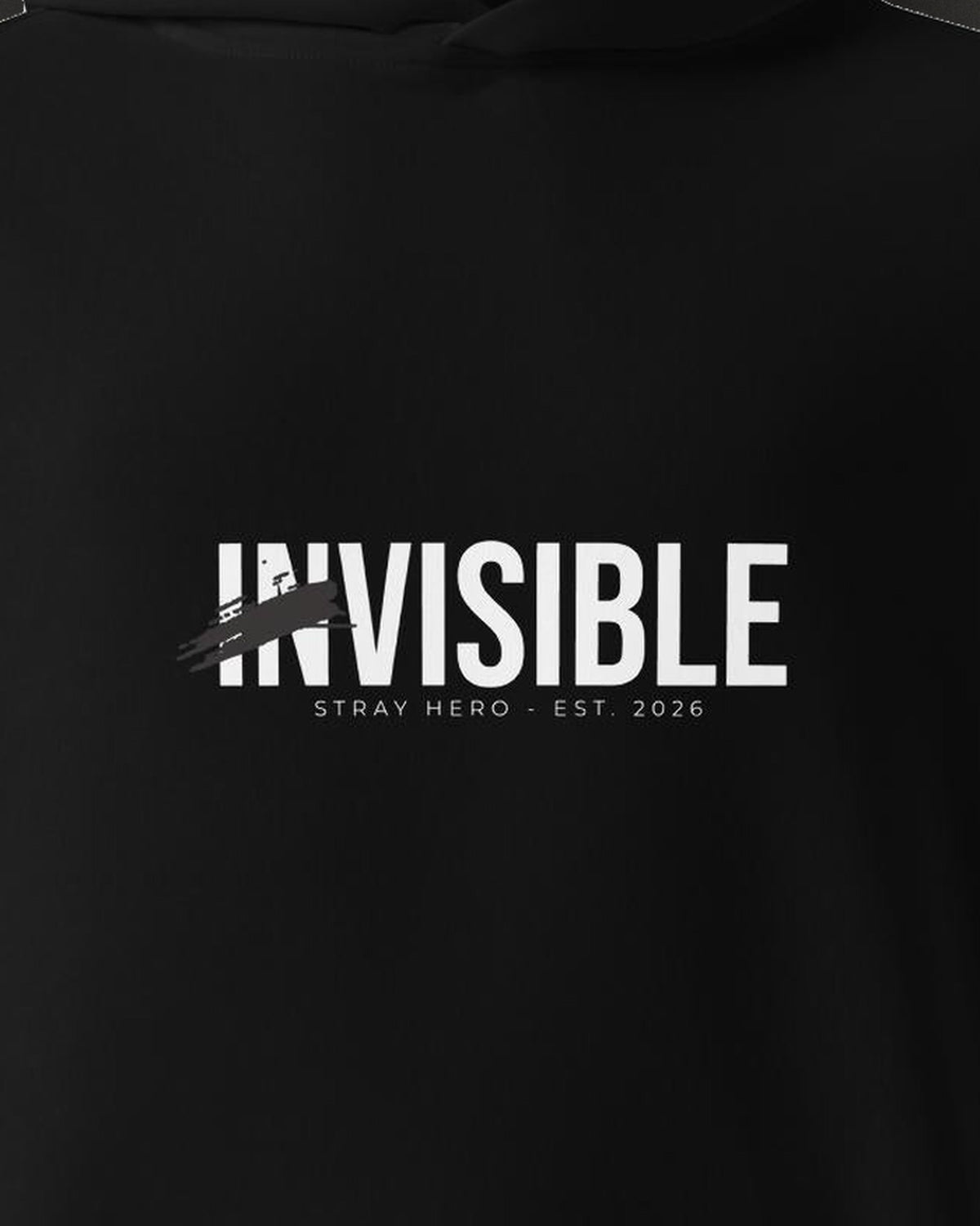 Invisible Hoodie, print detail