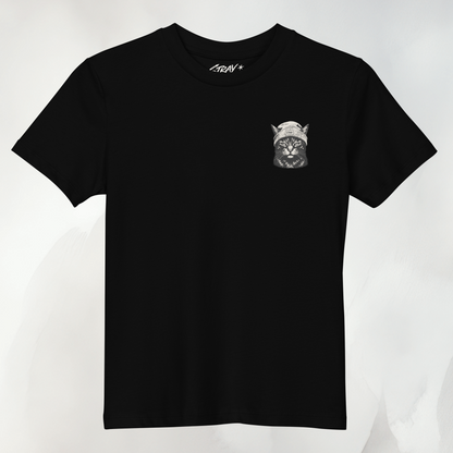 Ghost Kids Tee in Schwarz, Vorderansicht ohne Print