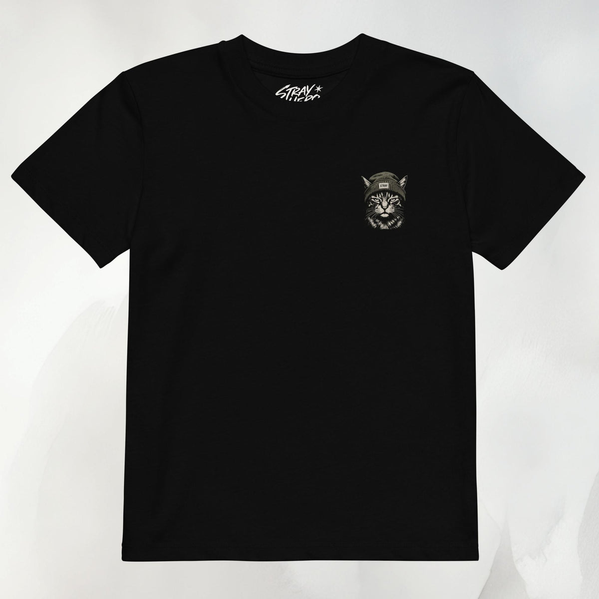 Shade Kids Tee in Schwarz, Vorderansicht ohne Print