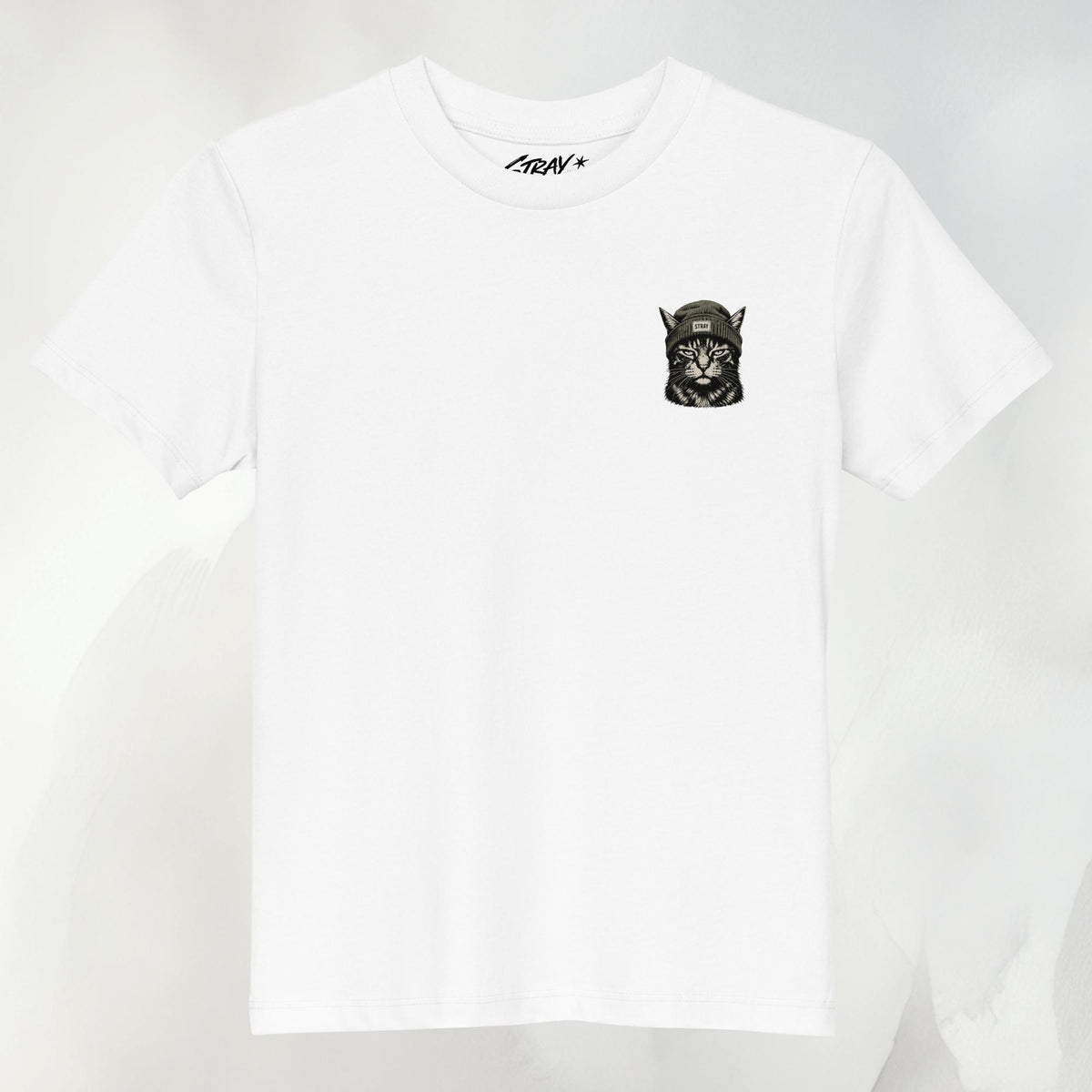 Shade Kids Tee in Weiß, Vorderansicht ohne Print