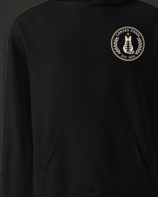 Loners Union Hoodie Full Seal, print detail