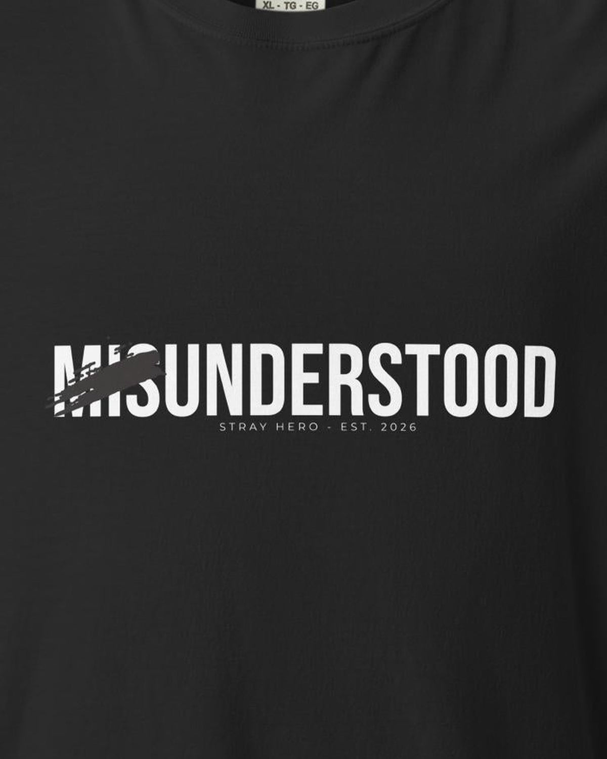 Misunderstood Tee, print detail