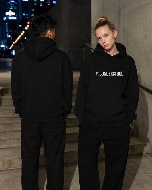 Misunderstood Hoodie — Stray Hero Lifestyle — AI-generated visual