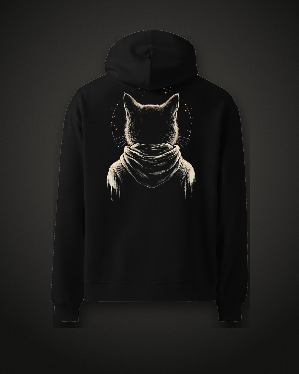 Nightwatch Hoodie, back print, black