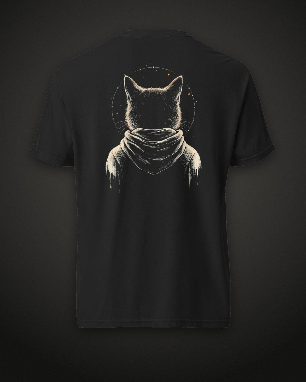 Nightwatch Tee, back print, black