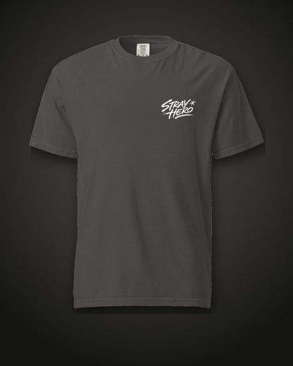 No One's Coming Tee Cinematic, front, graphite