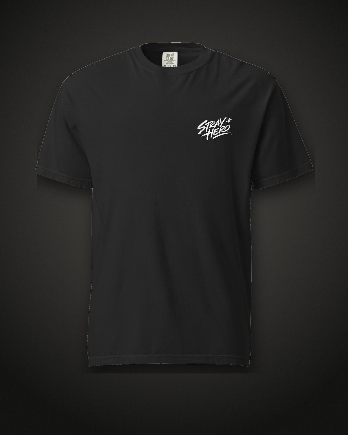 No One's Coming Tee Typography, front, black