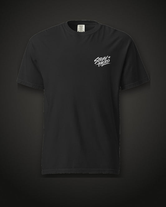 No One's Coming Tee Typography, front, black