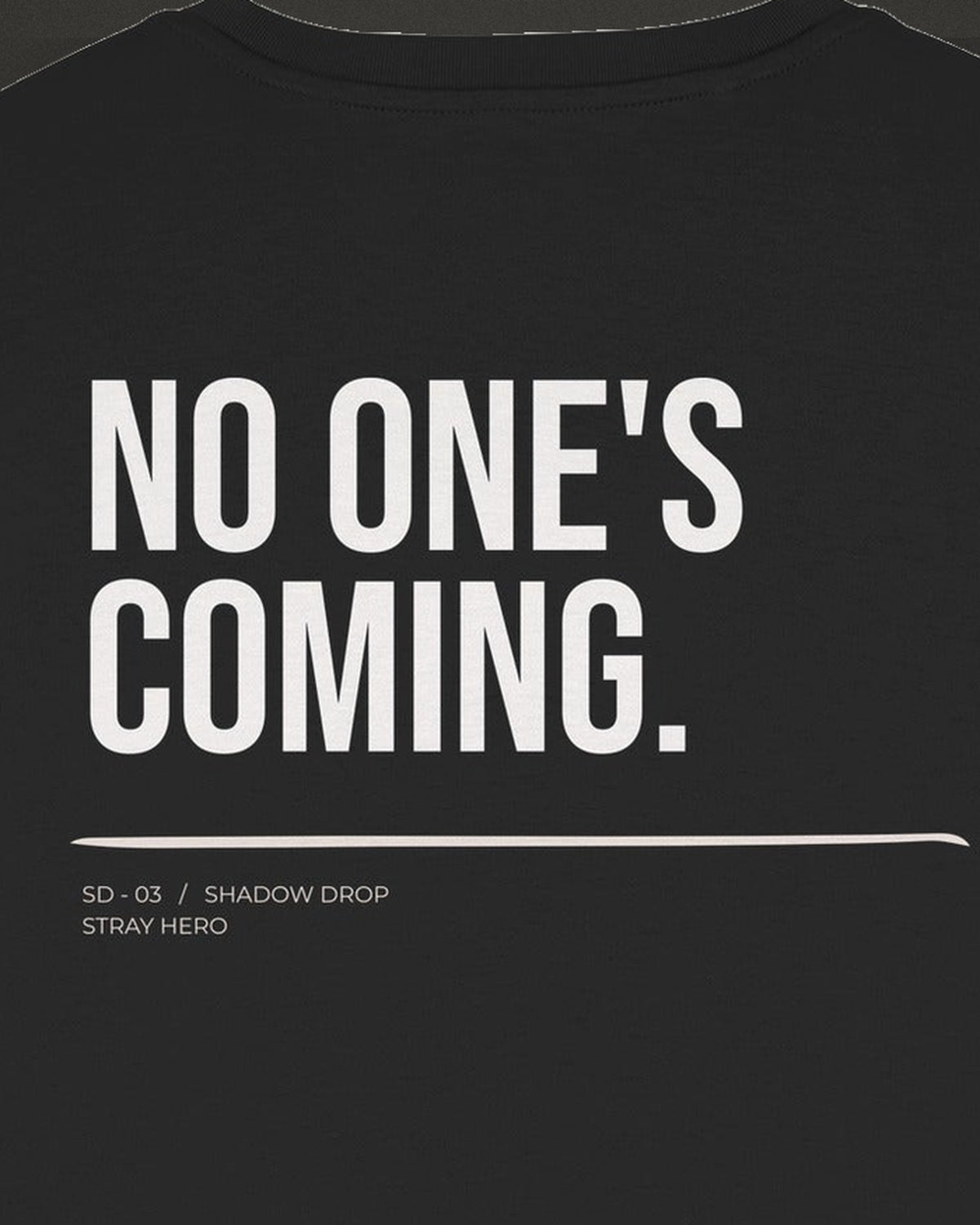 No One's Coming Women's Tee, print detail