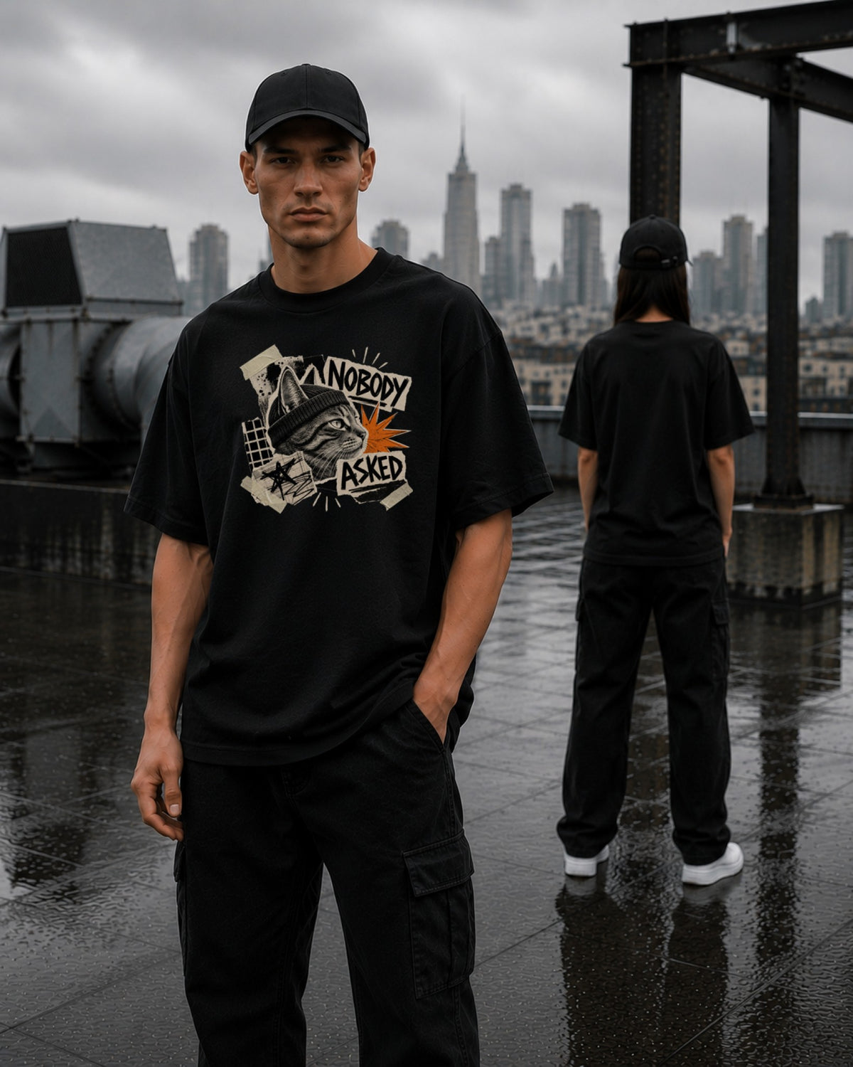 Nobody Asked — Tee — Lifestyle — AI-generated visual