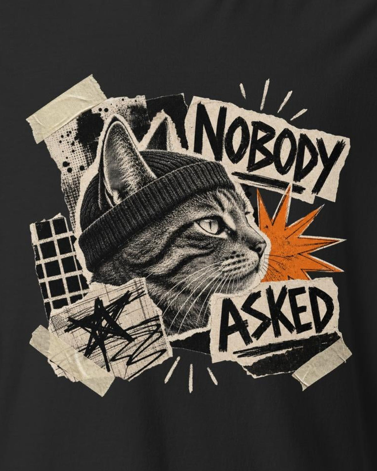 Nobody Asked Tee, print detail