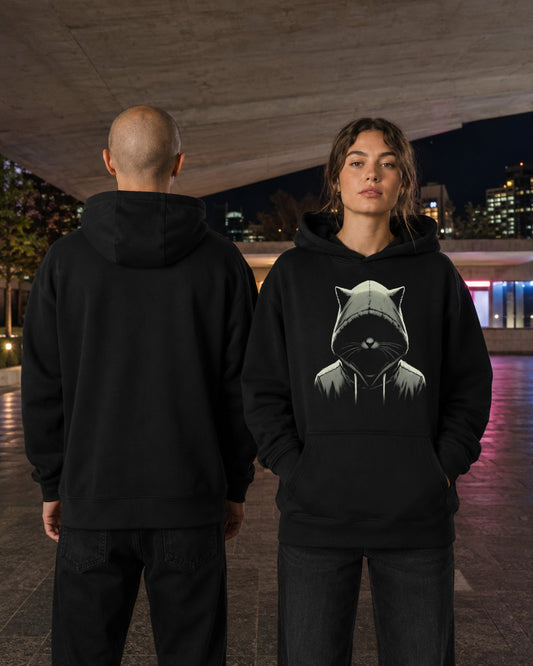 Out of the Dark Hoodie — Stray Hero Lifestyle — AI-generated visual
